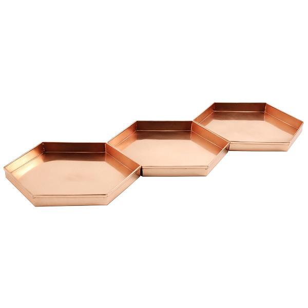 Hexagonal Copper Trays Copper Trays