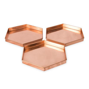 Hexagonal Copper Trays Copper Trays