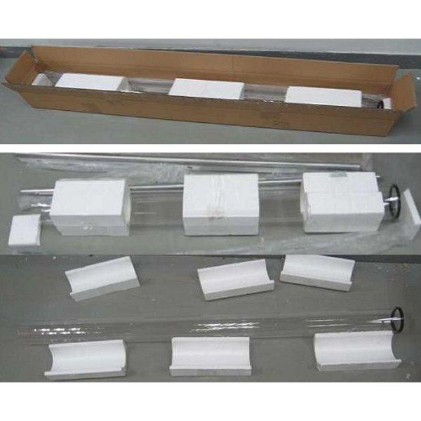 Hiland Residential Quartz Glass Tube Replacement 49.5&quot; Tall Tube Replacement