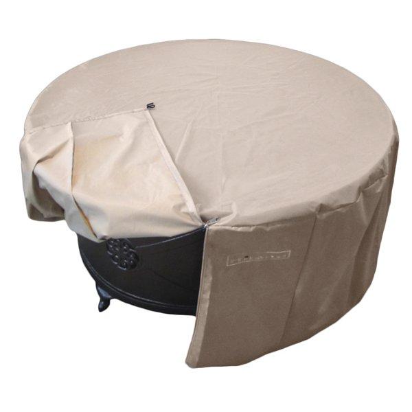 Hiland Round Heavy Duty Waterproof Propane Fire Pit Cover Fire Pit Cover