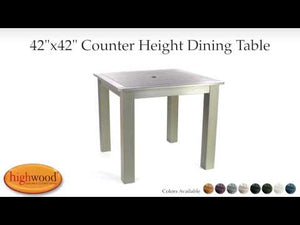 Outdoor Square Counter Dining Table