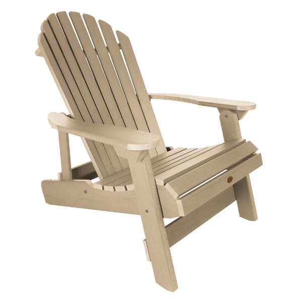 King Hamilton Folding &amp; Reclining Adirondack Outdoor Chair Patio Chair Tuscan Taupe