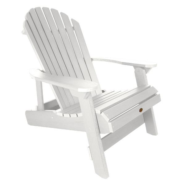 King Hamilton Folding &amp; Reclining Adirondack Outdoor Chair Patio Chair White