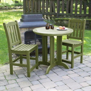 Lehigh 3pc Round Counter Height Outdoor Patio Dining Set Dining Set