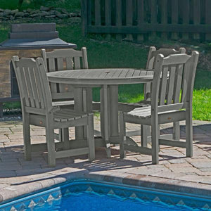 Lehigh Eco-friendly 5pc Patio Outdoor Round Dining Set Dining Set