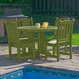 Lehigh Eco-friendly 5pc Patio Outdoor Round Dining Set Dining Set