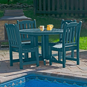 Lehigh Eco-friendly 5pc Patio Outdoor Round Dining Set Dining Set