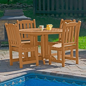 Lehigh Eco-friendly 5pc Patio Outdoor Round Dining Set Dining Set