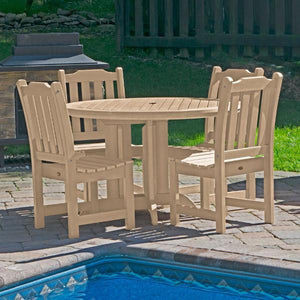 Lehigh Eco-friendly 5pc Patio Outdoor Round Dining Set Dining Set