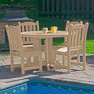 Lehigh Eco-friendly 5pc Patio Outdoor Round Dining Set Dining Set