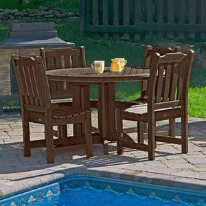 Lehigh Eco-friendly 5pc Patio Outdoor Round Dining Set Dining Set