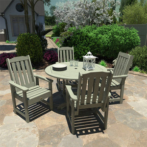 Lehigh Eco-friendly 5pc Patio Outdoor Round Dining Set Dining Set