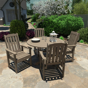 Lehigh Eco-friendly 5pc Patio Outdoor Round Dining Set Dining Set