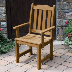 Lehigh Recycled Plastic Outdoor Dining Armchair Dining Chair