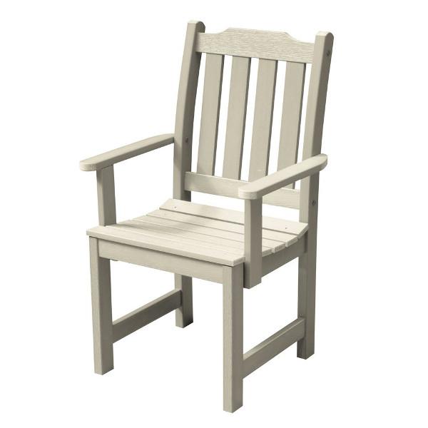 Lehigh Recycled Plastic Outdoor Dining Armchair Dining Chair Whitewash