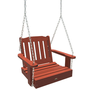 Lehigh Single Seat Swing Seat Swing Rustic Red