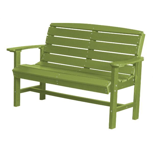 Little Cottage Co. Classic 4ft Recycled Plastic Bench Garden Benches Lime Green
