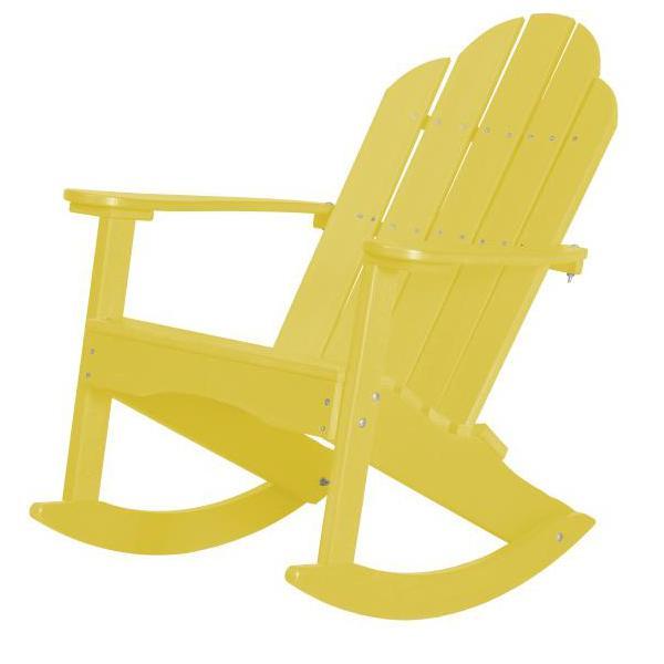 Little Cottage Co. Classic Adirondack Rocker Chair Lemon Yellow