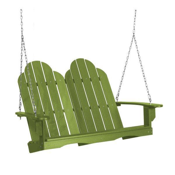 Little Cottage Co. Classic Adirondack Swing Porch Swings Lime