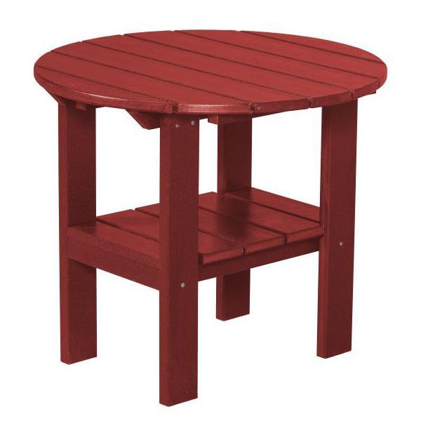 Little Cottage Co. Classic Round Side Table Side Table Cardinal Red