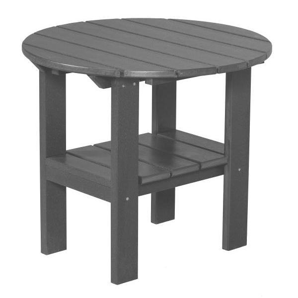 Little Cottage Co. Classic Round Side Table Side Table Dark Gray