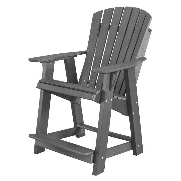 Little Cottage Co. Heritage High Adirondack Chair Chair Dark Grey