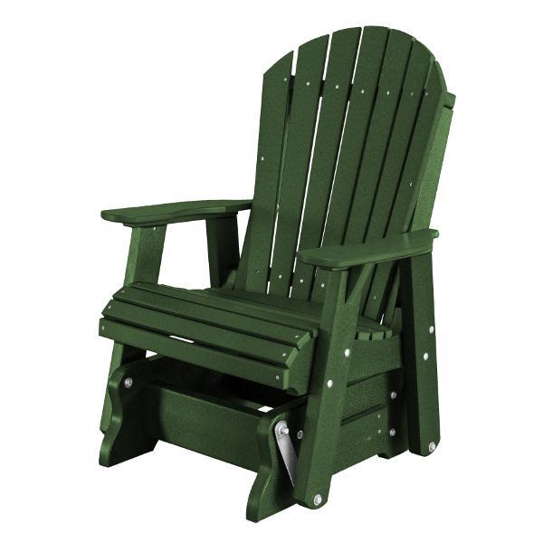 Little Cottage Co. Heritage Single Seat Rock-A-Tee Patio Glider Gliders Turf Green
