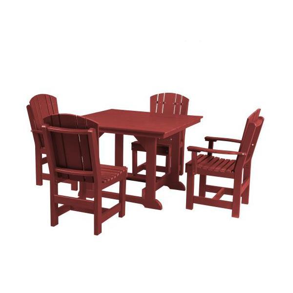 Little Cottage Co. Heritage Table, 2 Dining Chairs, 2 Arm Chairs Dining Set Cardinal Red