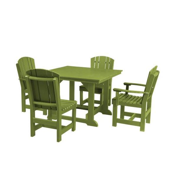 Little Cottage Co. Heritage Table, 2 Dining Chairs, 2 Arm Chairs Dining Set Lime Green
