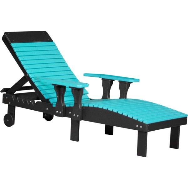 Lounge Chair Lounge Aruba Blue &amp; Black