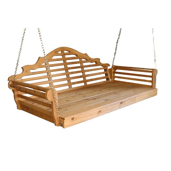 Marlboro Red Cedar Swing Bed Porch Swing Bed