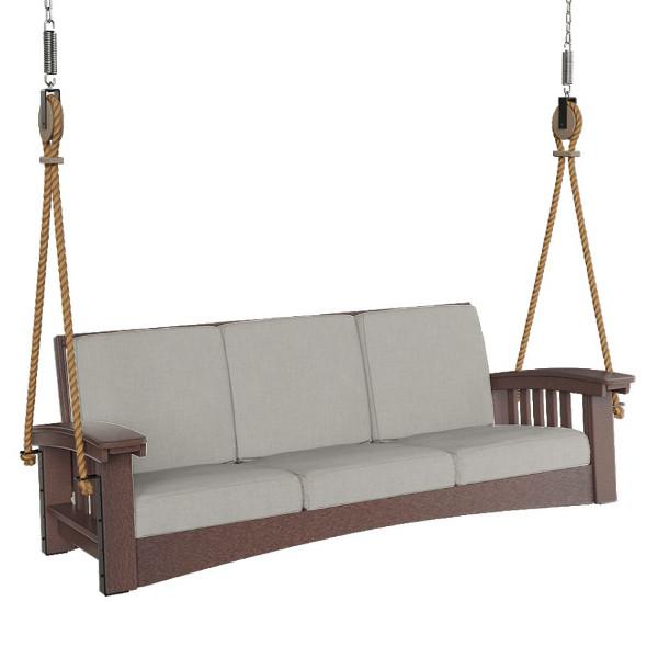 Mission Sofa Rope Swing Porch Swing Brown / Cast Ash / Cypress