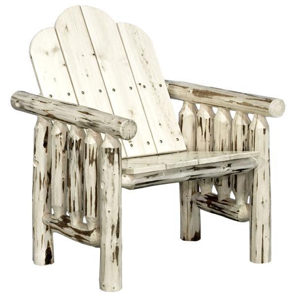 Montana Woodworks Montana Log Deck Chair Outdoor Chairs Ready to Finish