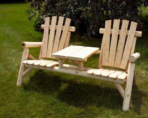 Moon Valley M-1400 Classic Outdoor Tete-a-Tete Garden Benches Unfinished
