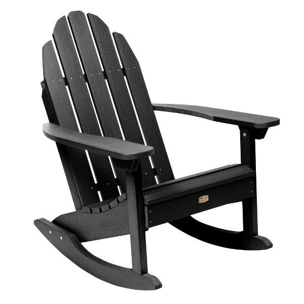 Mountain Bluff The Essential Adirondack Rocking Chair Rocking Chair Abyss (Black)