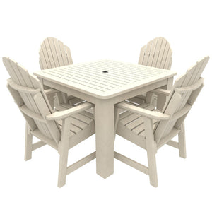 Muskoka 5pc Square Bistro Dining Set Dining Set Whitewash