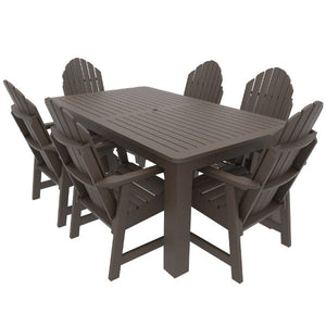 Muskoka 7pc Bistro Dining Set Dining Set 42x72 / Weathered Acorn