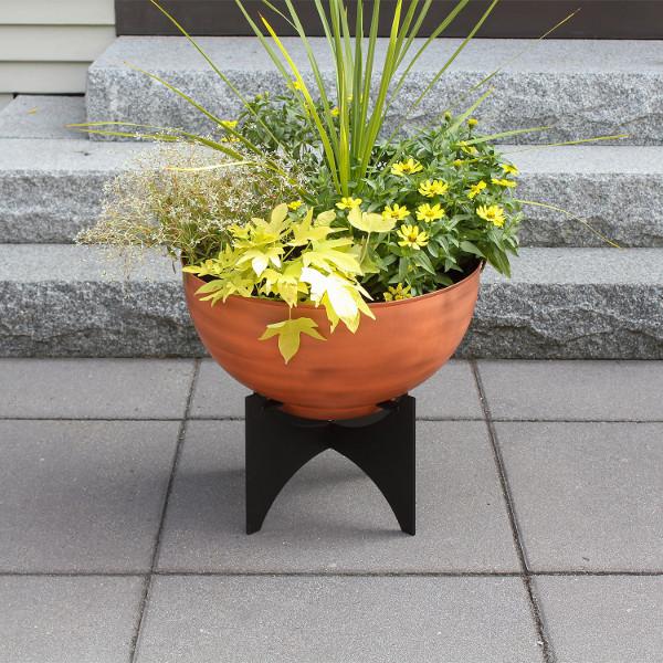 Normal Planters with Steel Patina Bowls Patina Bowls