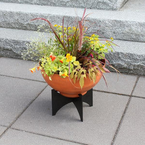 Normal Planters with Steel Patina Bowls Patina Bowls