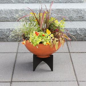 Normal Planters with Steel Patina Bowls Patina Bowls