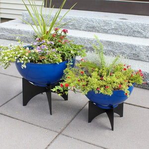 Normal Planters with Steel Patina Bowls Patina Bowls