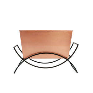 Odile Planter with Copper Plated Flower Box Planter with Flower Box