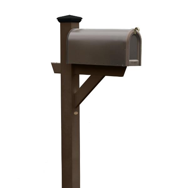Outdoor Hazleton Mailbox Post Mailbox Post Weathered Acorn