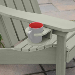 Outdoor Rectangular Counter Height Dining Table Cup Holders