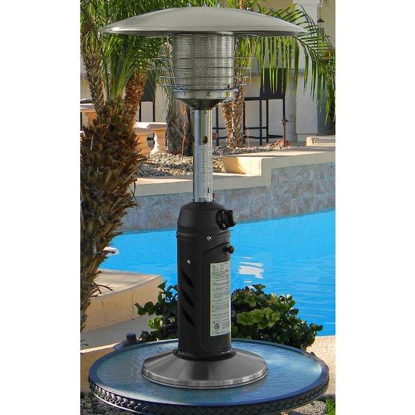 Outdoor Tabletop Patio Heater - Black &amp; Stainless Steel Finish Patio Heater