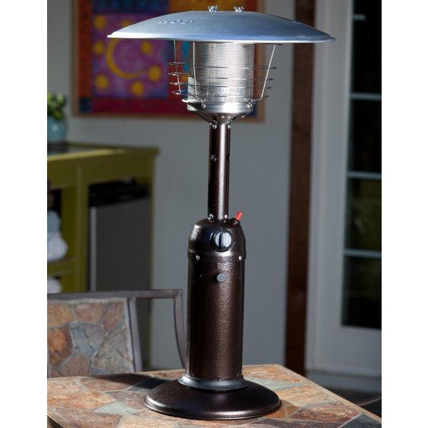 Outdoor Tabletop Patio Heater - Hammered Bronze Finish Patio Heater