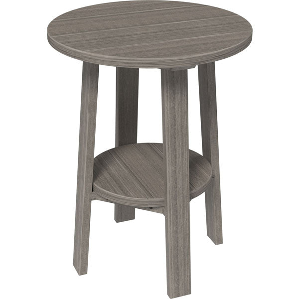 Poly 28&quot; Deluxe End Table End Table Coastal Gray