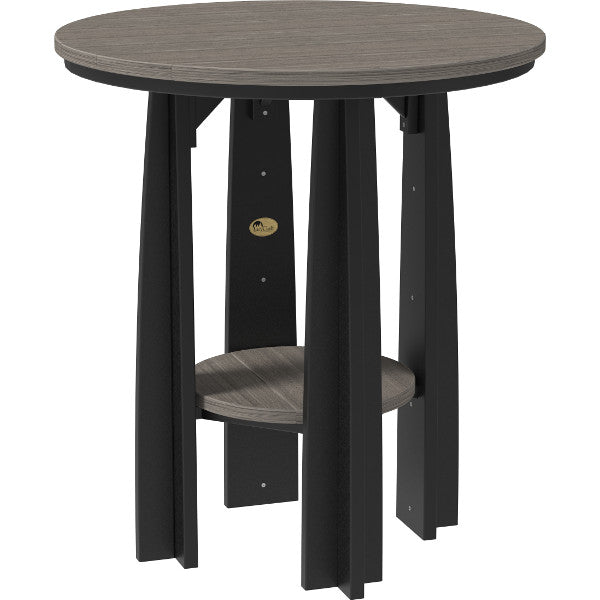 Poly Balcony Table Outdoor Table Coastal Gray &amp; Black