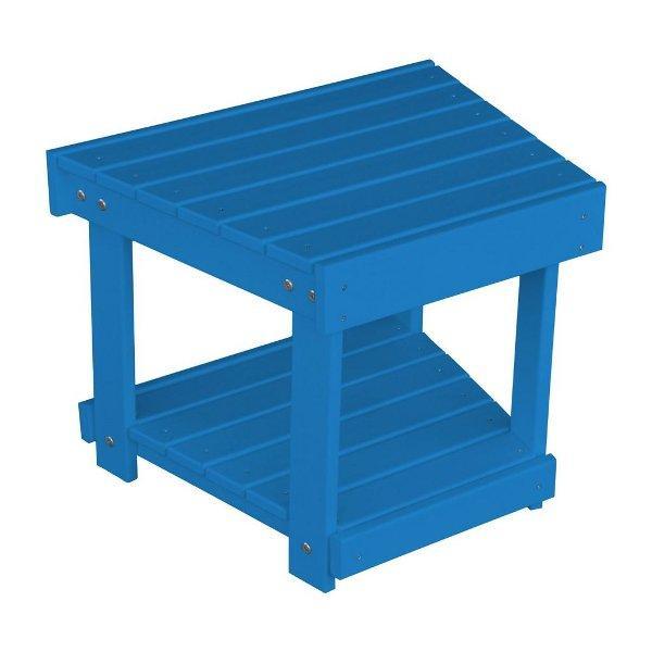 A &amp; L Furniture Poly New Hope Bench/Side Table Blue