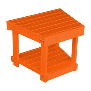 A & L Furniture Poly New Hope Bench/Side Table Orange